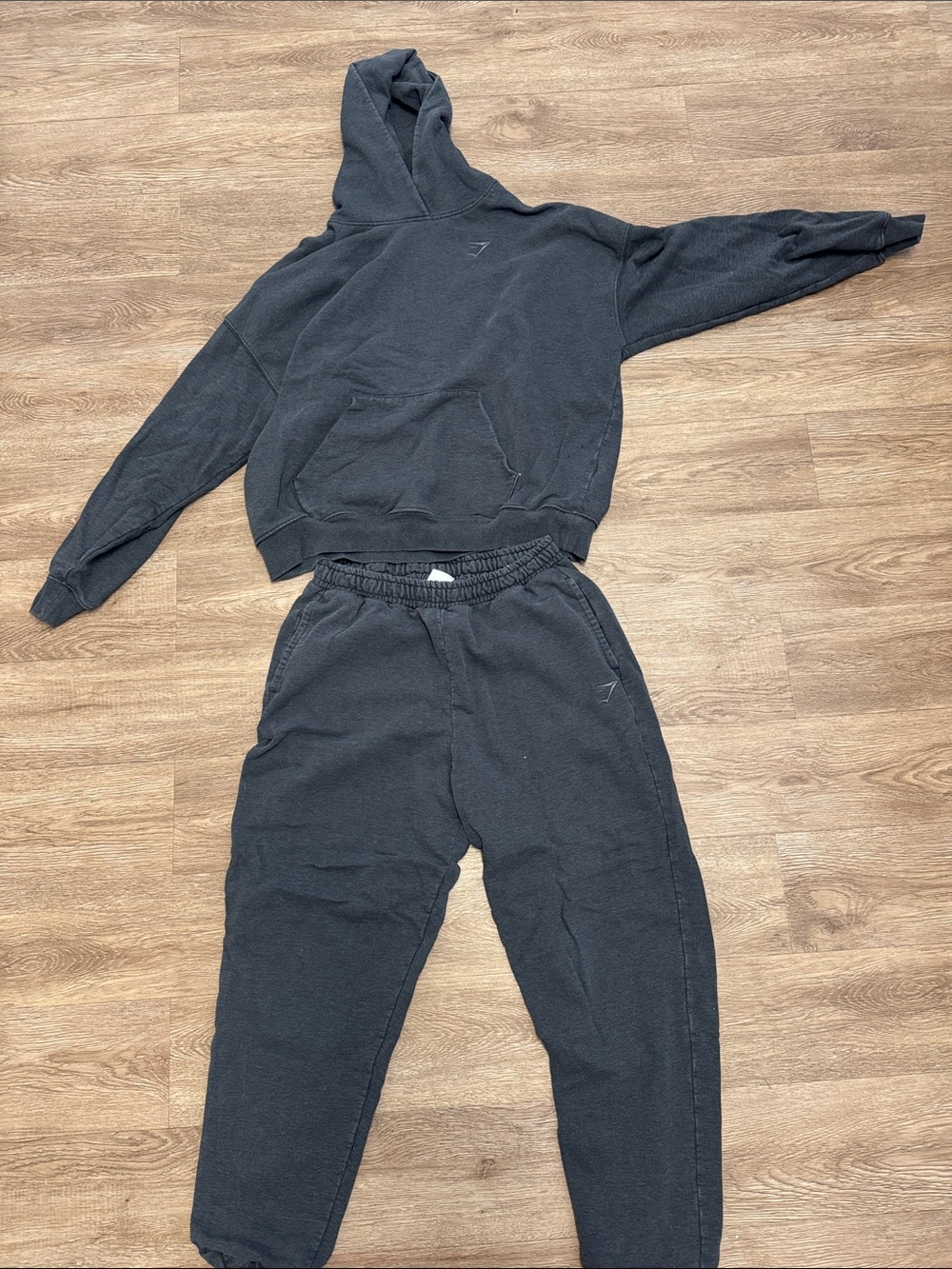 Dark Gray Gymshark hoodie and sweats size MEDIUM